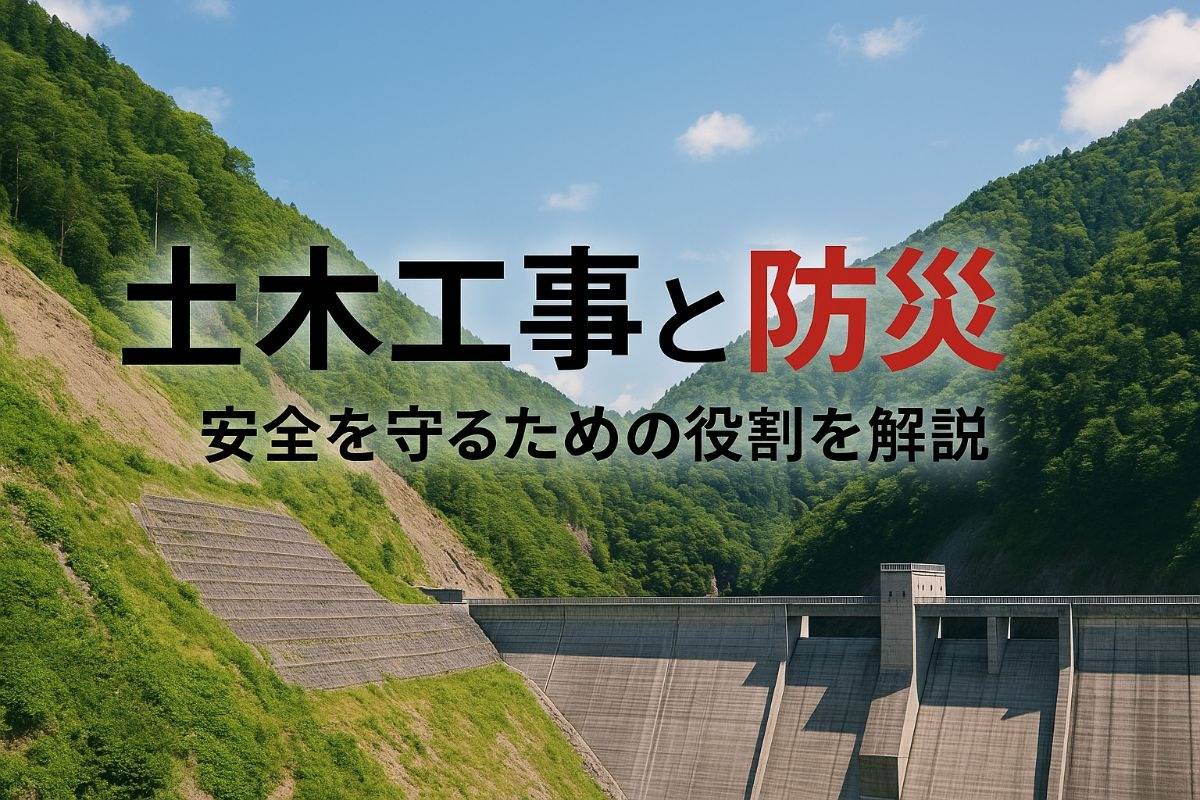 土木工事と防災の関係とは？法面工事の仕事内容と防災の役割を解説