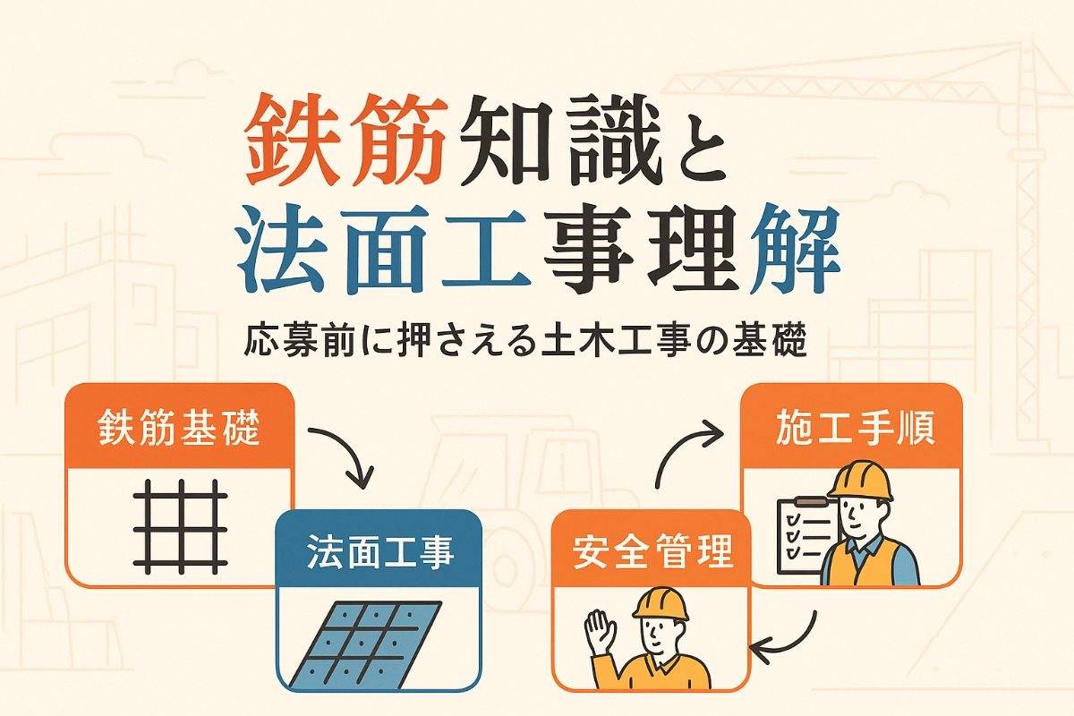土木工事に関する鉄筋の知識と法面工事求人応募前の必須理解