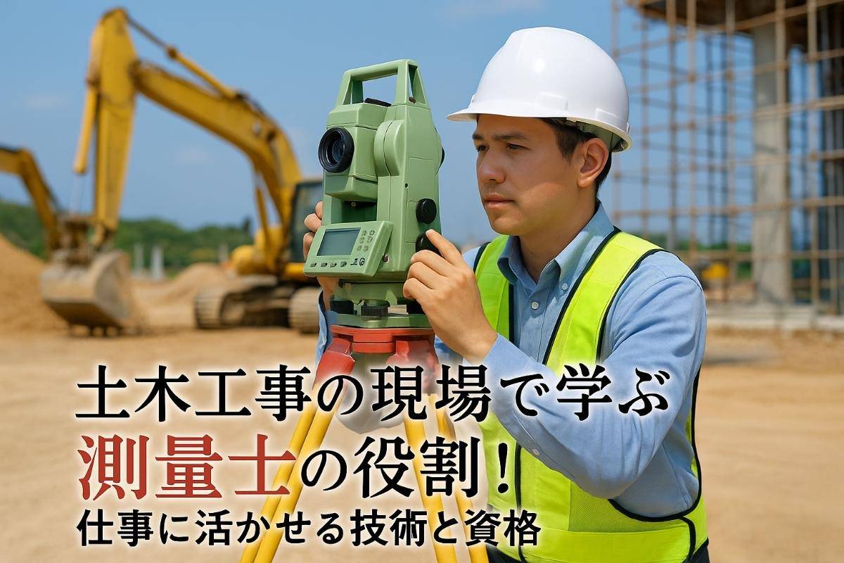 土木工事の現場で学ぶ測量士の役割と仕事に活かせる技術と資格