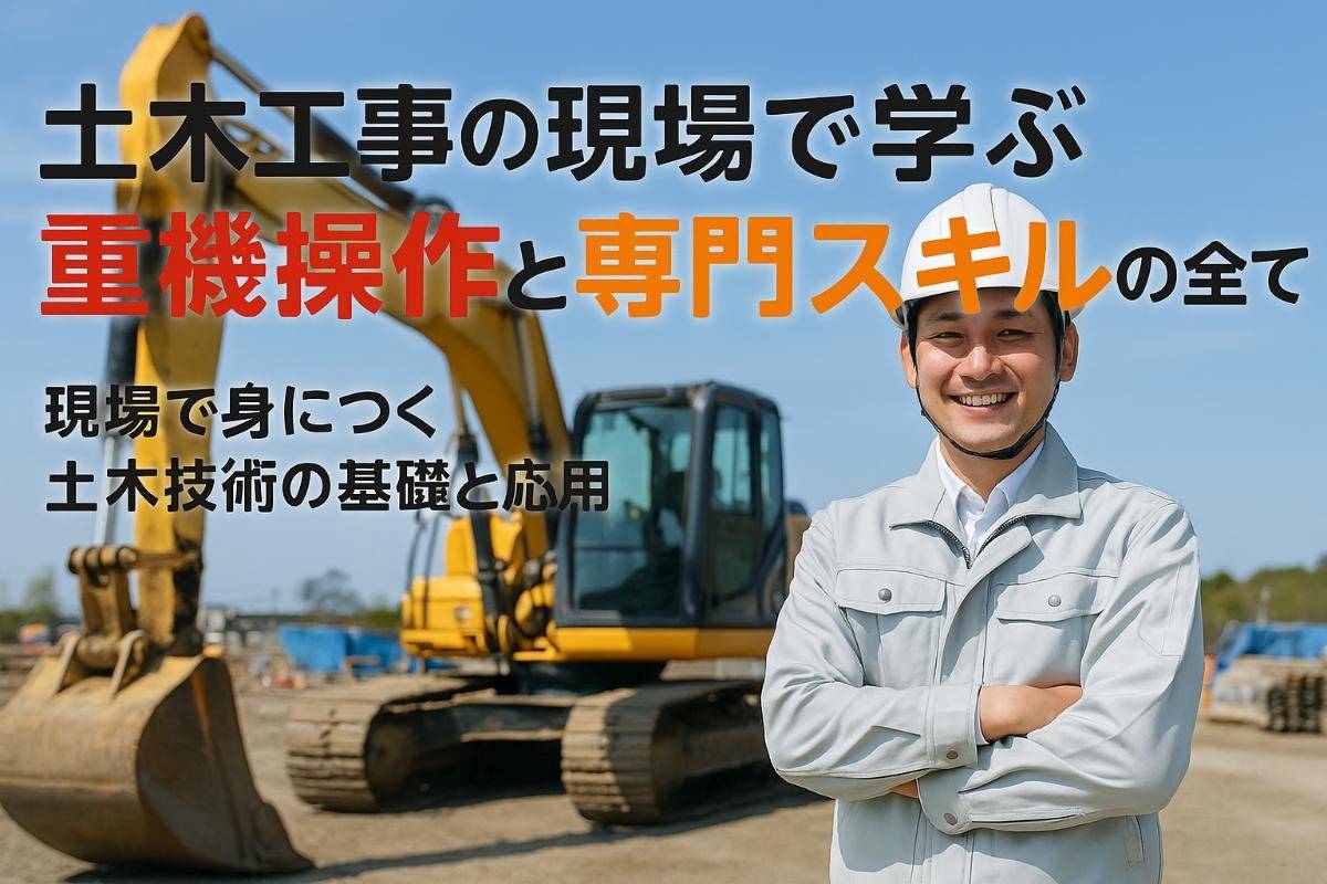 土木工事の現場で学ぶ重機操作と専門スキルの全て