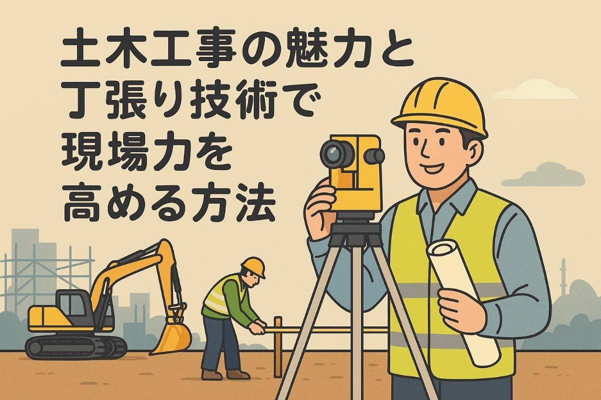 土木工事の魅力と丁張り技術で現場力を高める方法