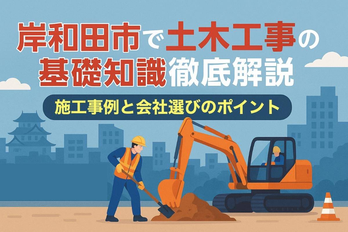 岸和田市で土木工事の基礎知識徹底解説｜施工事例と会社選びのポイント
