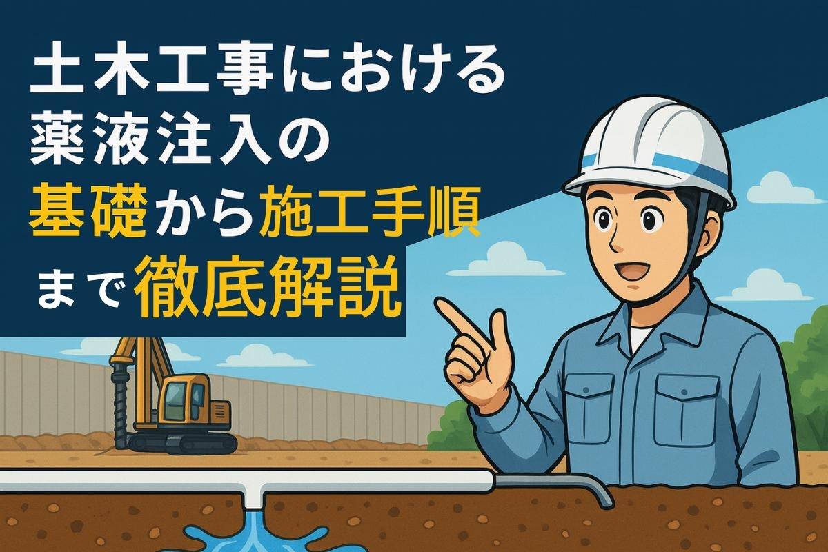 土木工事における薬液注入の基礎から施工手順まで徹底解説