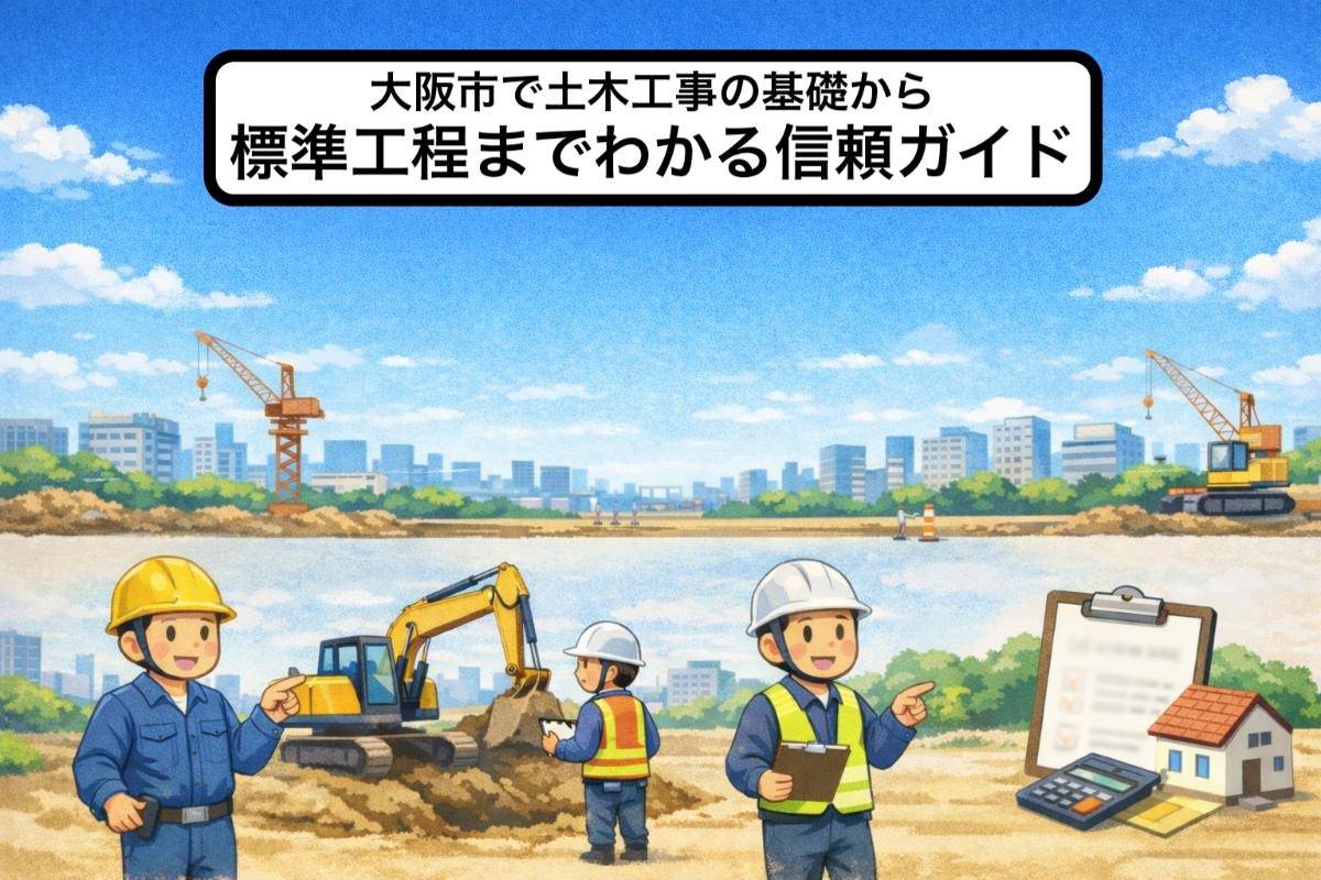 大阪市で土木工事の基礎から標準工程までわかる信頼ガイド