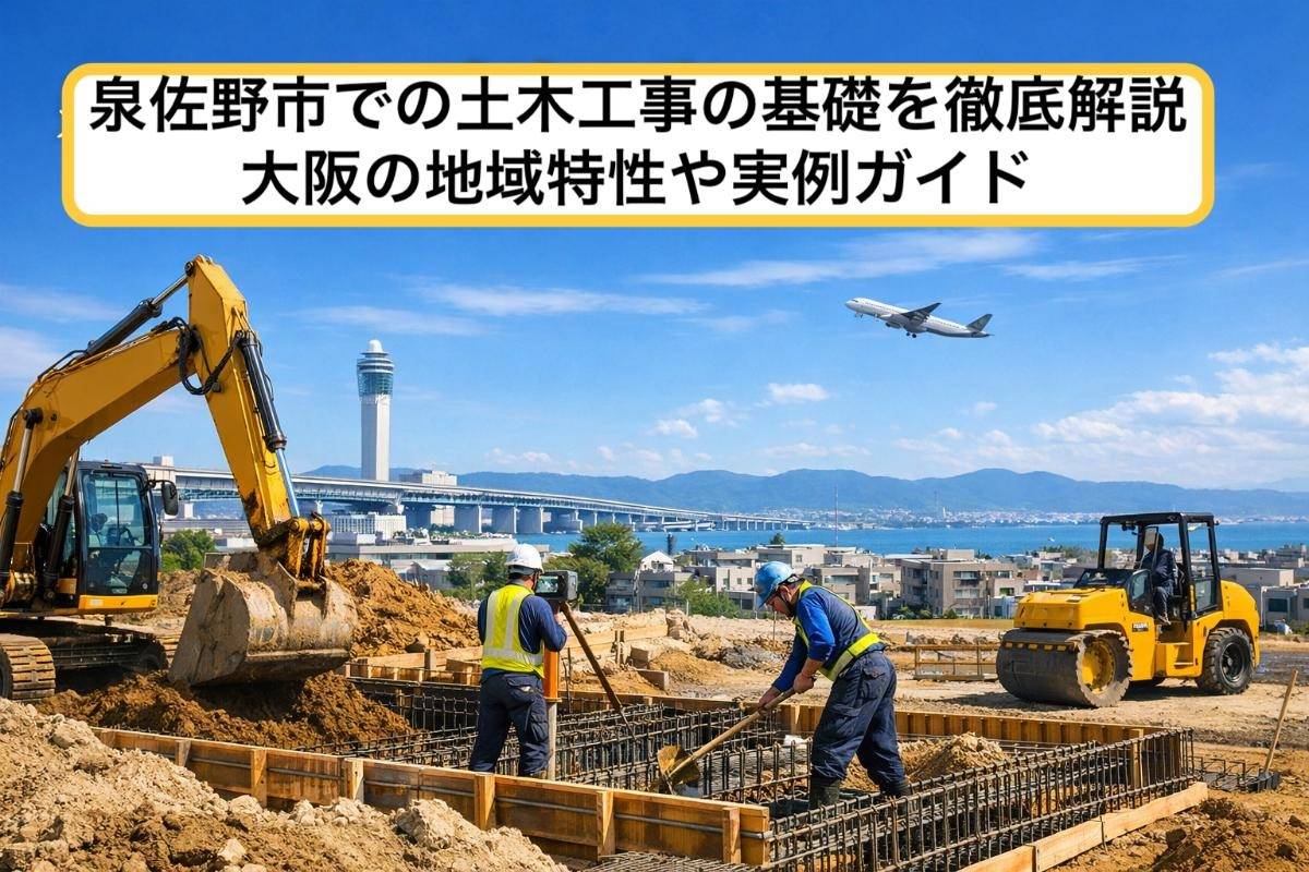 泉佐野市での土木工事の基礎を徹底解説｜大阪の地域特性や実例ガイド