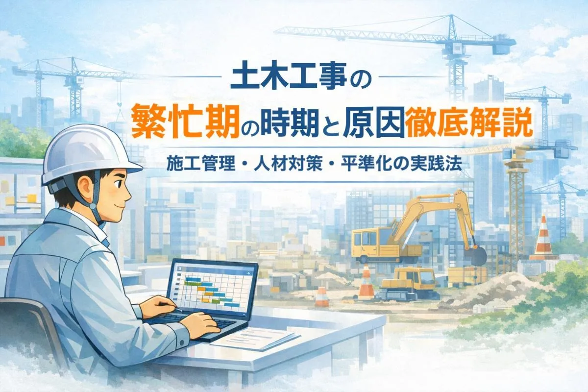 土木工事の繁忙期の時期と原因徹底解説｜施工管理・人材対策・平準化の実践法