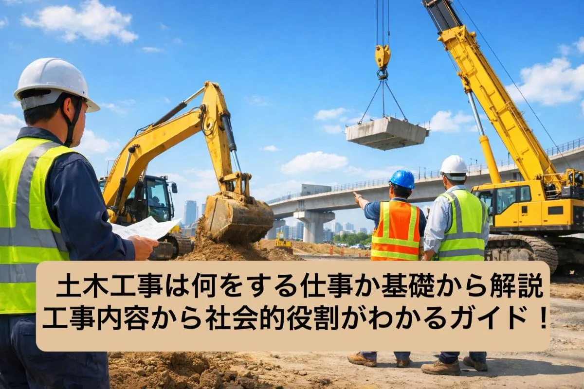 土木工事は何をする仕事か基礎から解説｜工事内容から社会的役割がわかるガイド！