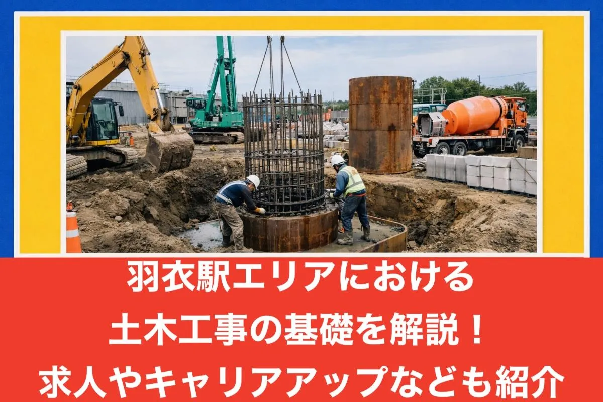 羽衣駅エリアにおける土木工事の基礎を解説！求人やキャリアアップなども紹介