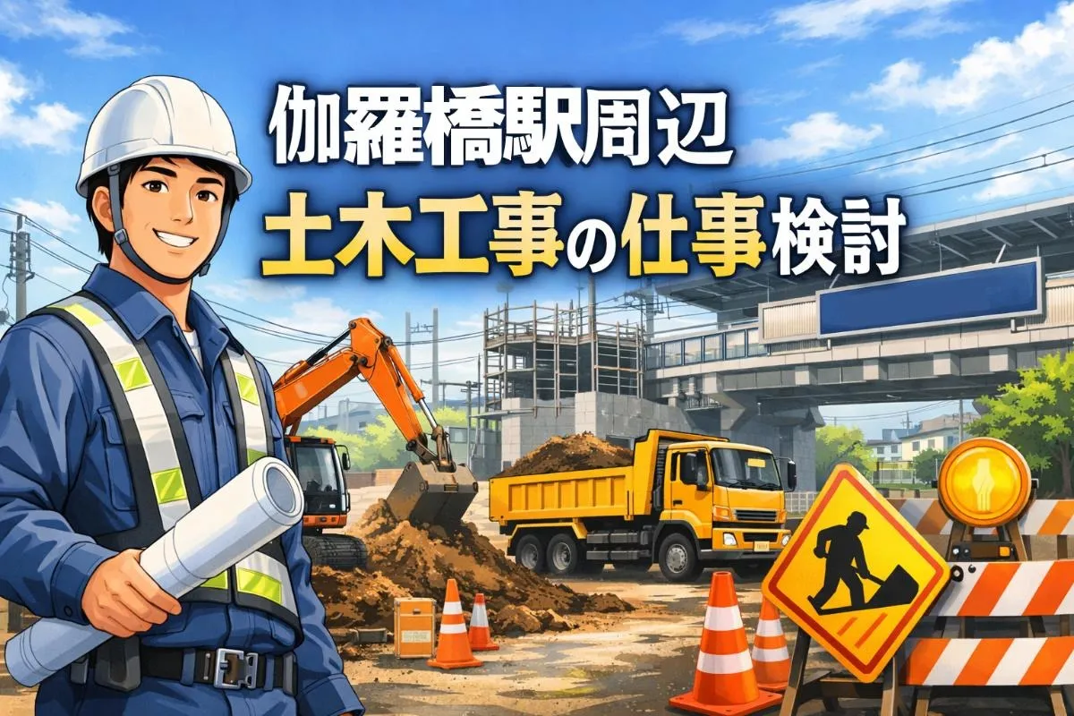 伽羅橋駅周辺で土木工事の仕事を検討している方へ！基礎知識から仕事内容・必要資格まで徹底解説